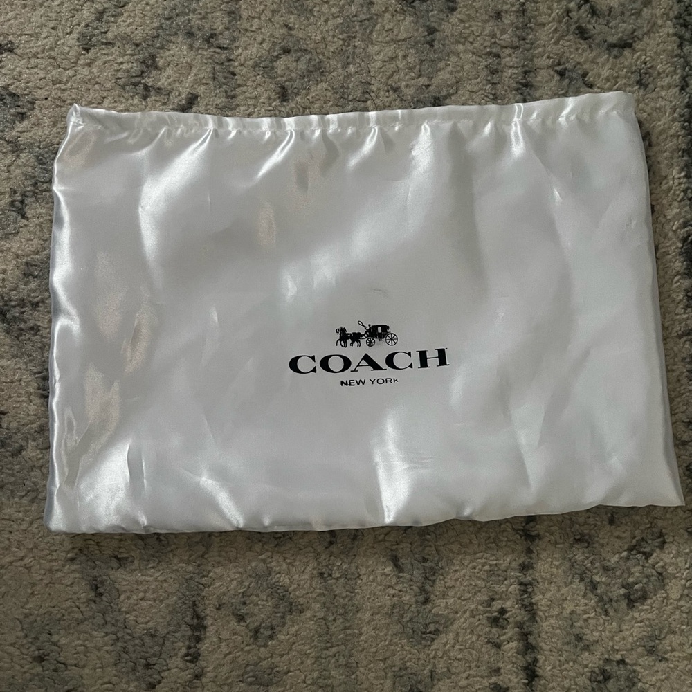 Coach Satin White Bag